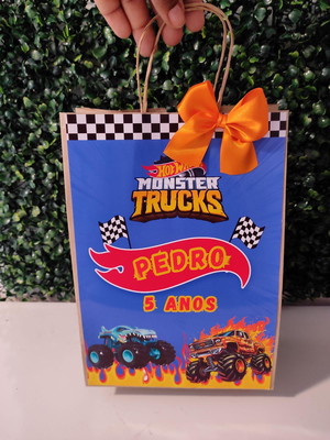 10 sacolas 18x22 kraft personalizada todos os temas