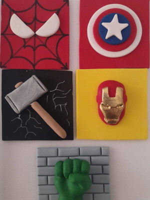 Apliques comestíveis vingadores