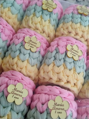 Mini cachepô com tag personalizada