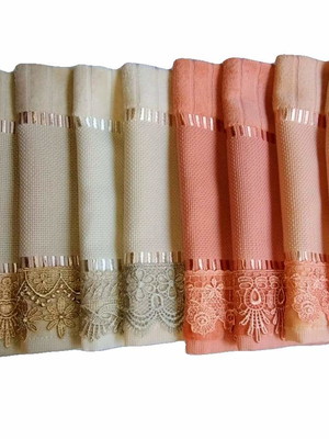 Kit 20 toalhas de lavabo p/ bordar com guipir bella dohler