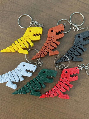 Kit chaveiro de dinossauro - chaveiro articulado