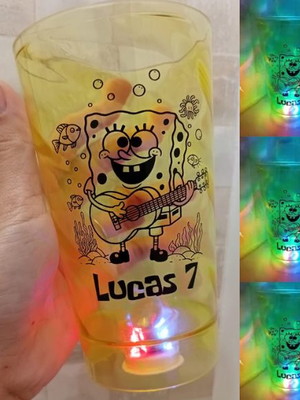 Copo twister 500 ml com led personalizado