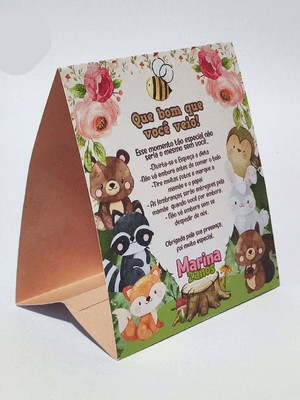 Placa de mesa personalizada