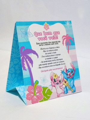 Placa de mesa personalizada