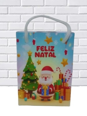Sacolinha personalizada feliz natal