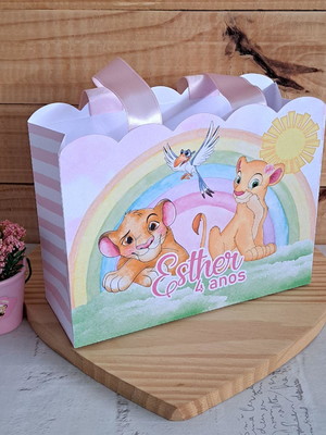 Sacolinha personalizada nala do rei leão