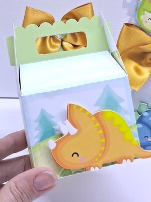 Personalizados dinossauro cute clássico 3d - 32 caixas