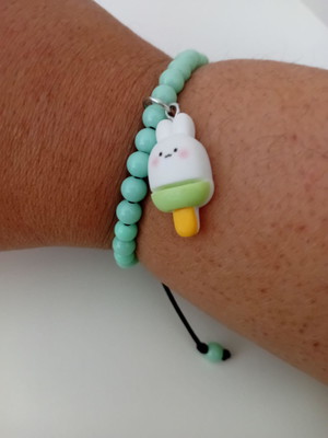 Conjunto colar e pulseira sr. orelhinha gelada