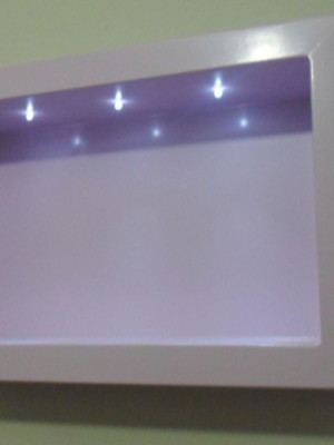Nicho 60x30x15 cm lilas com led