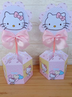 Centro de mesa hello kitty