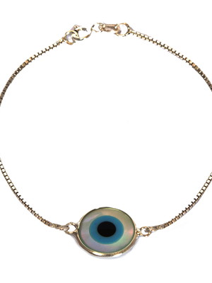 Pulseira olho grego madrepérola