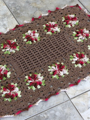 Tapete com flores catavento