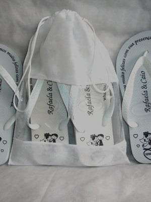 Havaianas top personalizadas / customizadas para casamento