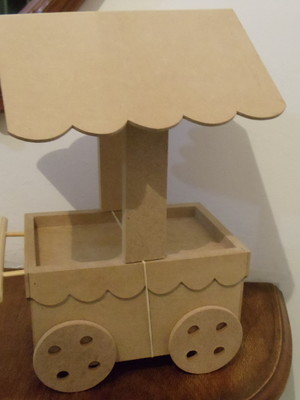Carrinho de pipoca em mdf