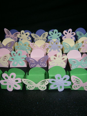 200 forminhas de doce borboletas e flores scrap luxo