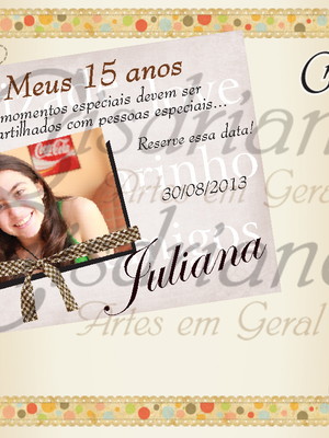 Tag ímã save the date 15 anos
