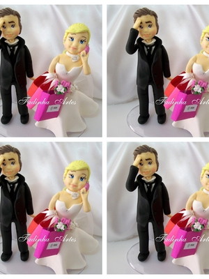 Casal de noivinhos personalizados