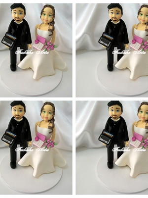 Casal de noivinhos personalizados