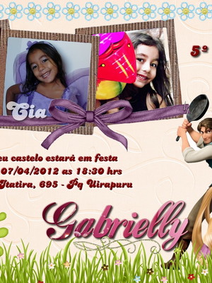Convite personalizado - enrolados
