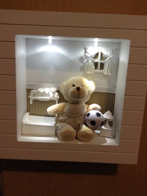 Enfeite de porta maternidade com led