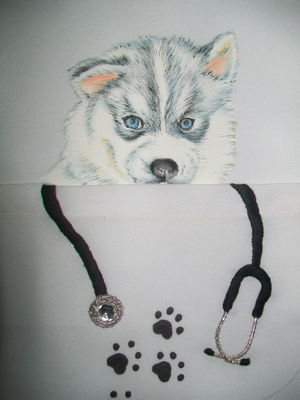 Jaleco veterinária