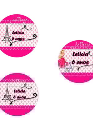 Rotulo latinha mint to be barbie