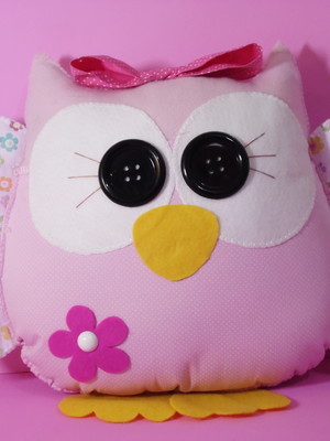 Coruja fofa 30 cm de altura