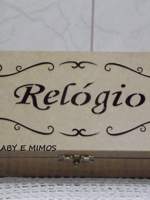 Caixa relógio/ jóias 8 divisões