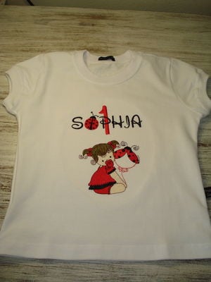 Camiseta infantil - joaninha