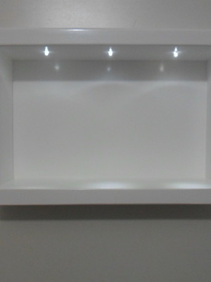 Quadro retangular p com com led