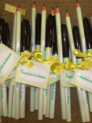 Kit lápis e caneta personalizados