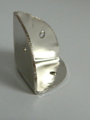 Cantoneira para cartonagem prata, kit com 4 peças
