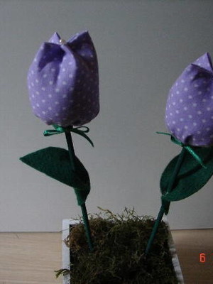Cachepô de tulipas lilás - m