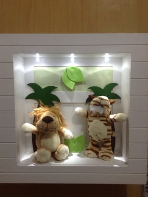 Porta maternidade safari com led