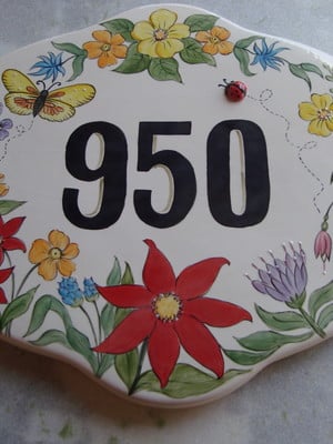 Placa de numero casa gg sem ferragem
