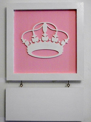 Quadro coroa de princesa