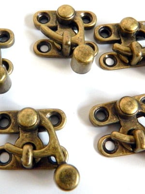 Fecho anzol ouro velho kit com 5 peças