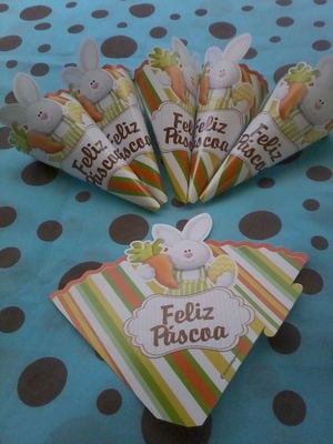 Cone da páscoa coelhinho