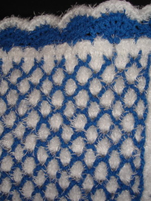 Tapete de croche peludo