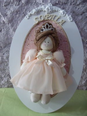 Quadro com boneca princesa