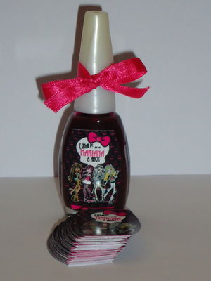 Adesivo para esmalte monster high
