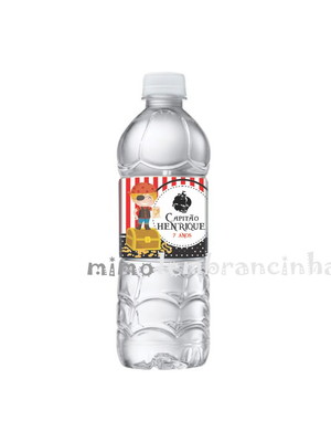 Rótulo água pirata