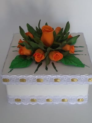 Caixa decorada em mdf