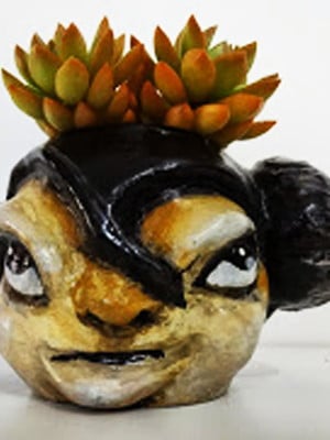 Cachepô cabeça