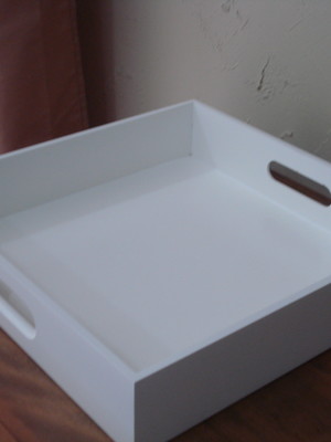 Bandeja quadrada contemporanea