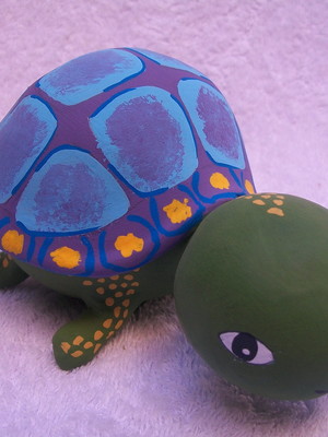 Mini tartarugas de cabaça