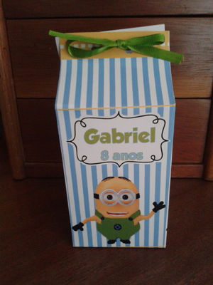 Caixinhas milk minnions brasil