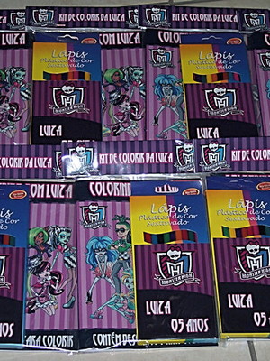 Kit de colorir monster high