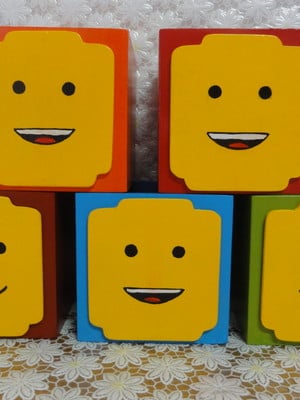 Cachepô em mdf - lego