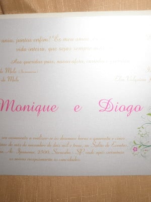 Convite de casamento 46655f